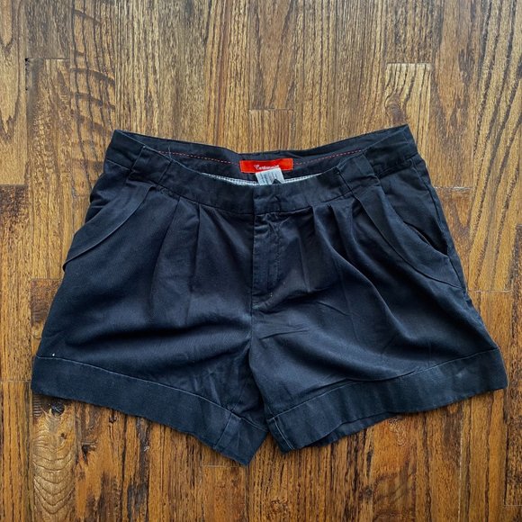 Anthropologie Cartonnier Black pleated shorts size 6 - Picture 1 of 5